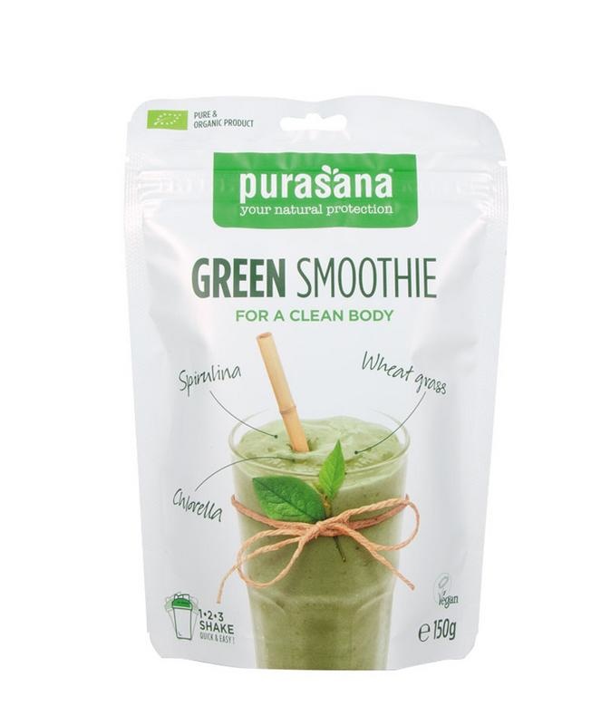 Purasana Green smoothie shake vegan bio (150 Gram) Purasana Green smoothie shake vegan bio (150 Gram)