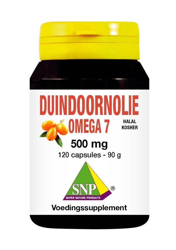 SNP Duindoorn olie omega 7 halal kosher 500 mg (120 capsules)