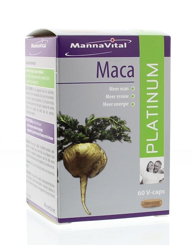 Mannavital Mannavital Maca platinum (60 vega caps)