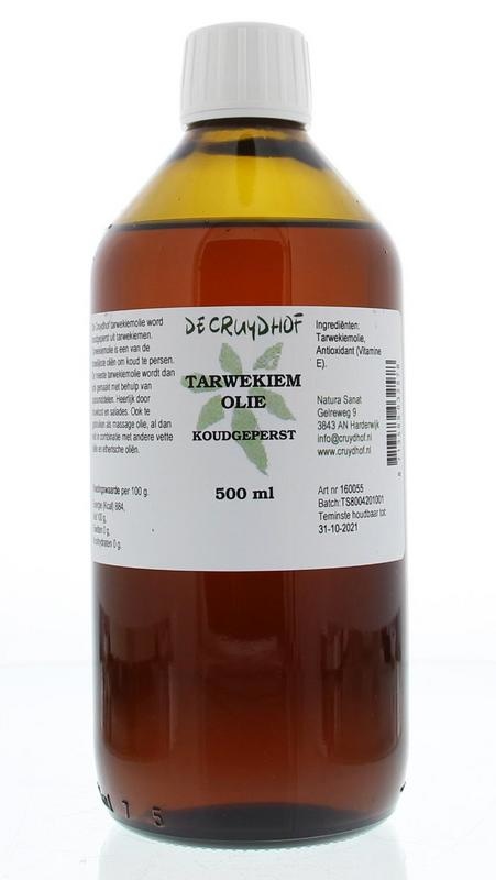 Cruydhof Tarwekiemolie koudgeperst (500 ml)