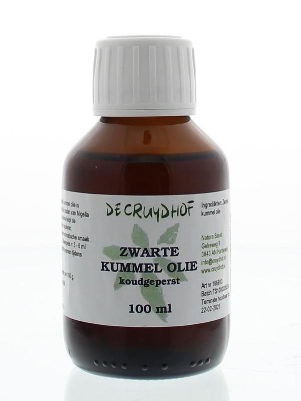 Cruydhof Cruydhof Zwarte kummel olie koudgeperst (100 ml)