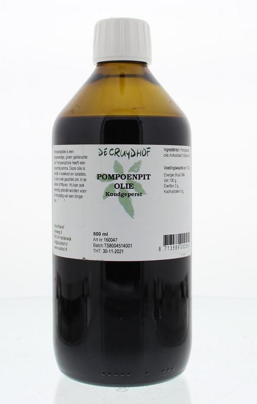 Cruydhof Pompoenpitolie koudgeperst (500 ml)
