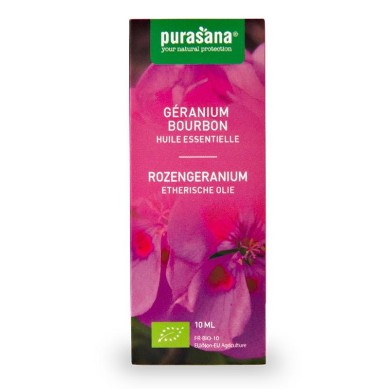 Purasana Purasana Rozengeranium olie/huile geranium bourbon bio (10 ml)