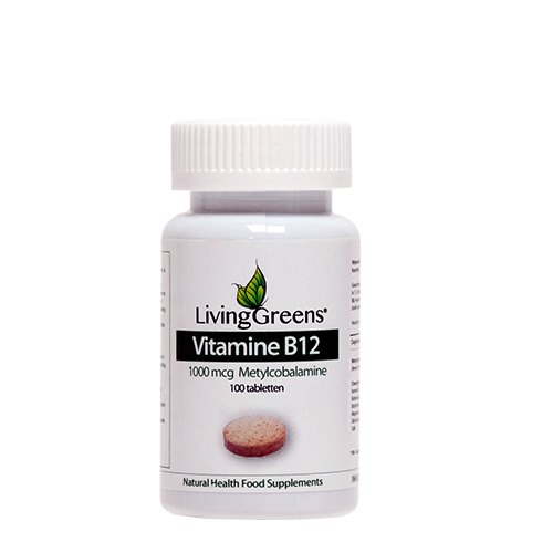 Livinggreens Vitamine B12 methylcobalamine 1000 mcg (180 tabletten)