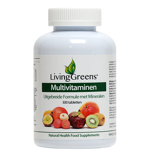 Livinggreens Livinggreens Multi vitaminen & mineralen antioxidant (300 tab)