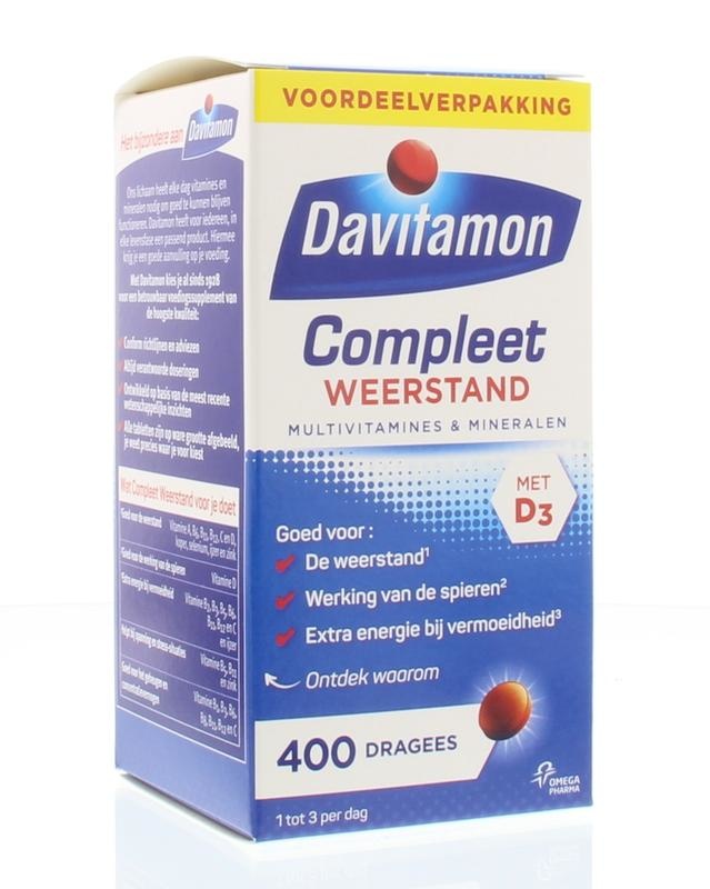 Davitamon Compleet weerstand (400 Dragees) Davitamon Compleet weerstand (400 Dragees)