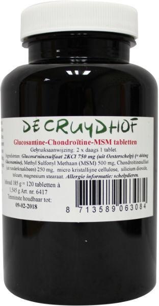 Cruydhof Glucosamine chondroitine MSM (120 tabletten)