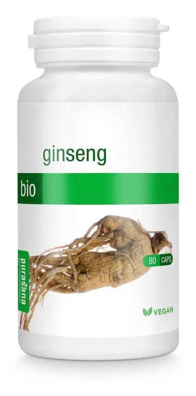 Purasana Purasana Ginseng vegan bio (80 vega caps)