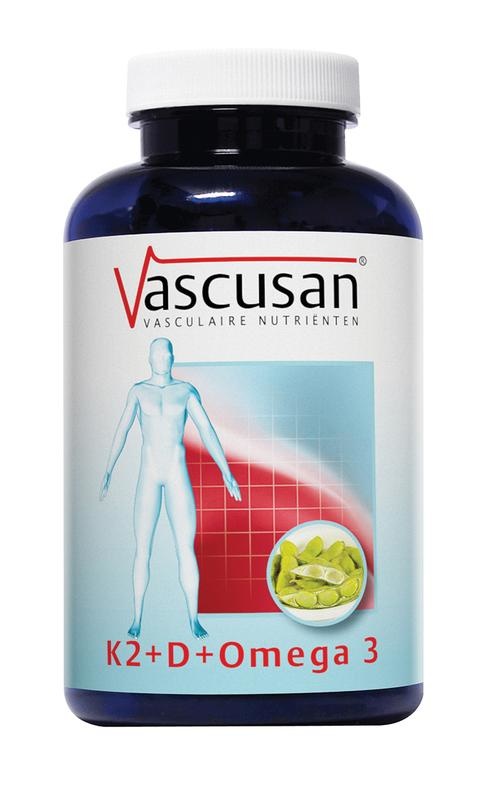 Vascusan Vascusan K2 vitamine D omega 3 (60 caps)