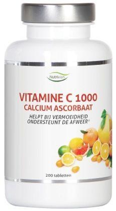 Nutrivian Nutrivian Vitamine C1000 mg calcium ascorbaat (200 tab)