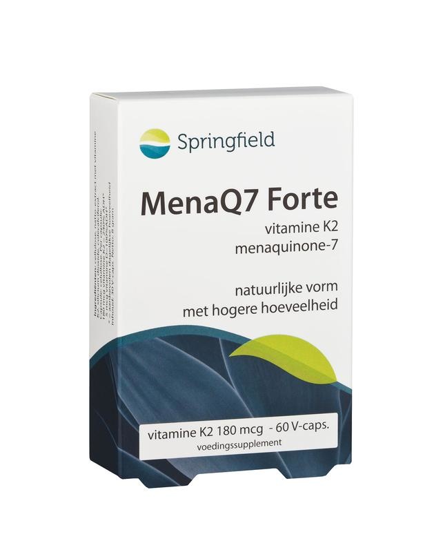 Springfield Springfield MenaQ7 Forte vitamine K2 180 mcg (60 vega caps)