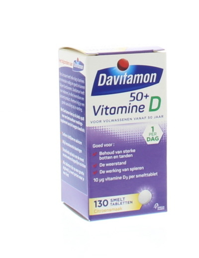 Davitamon Davitamon D 50+ smelttablet (130 tab)