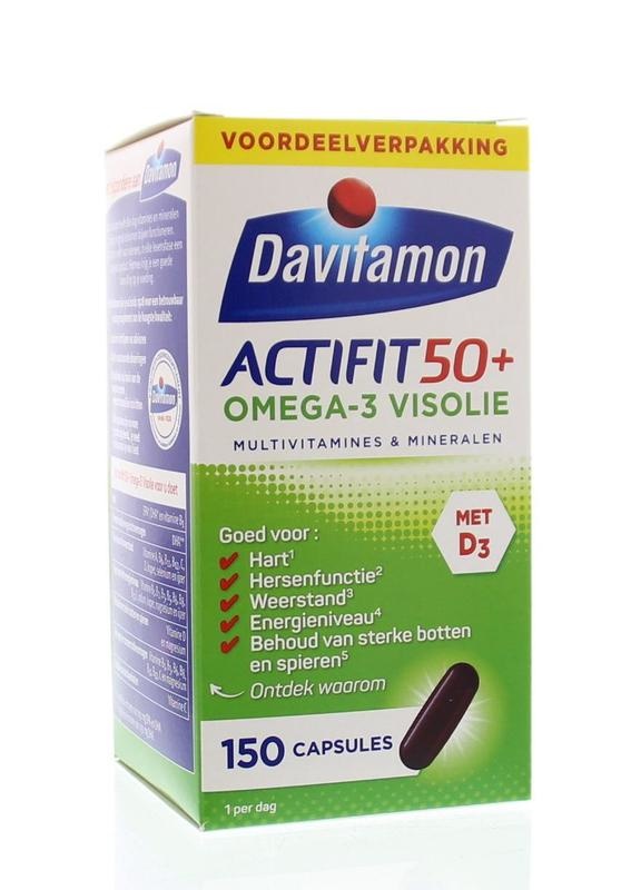 Davitamon Davitamon Actifit 50+ omega 3 (150 caps)