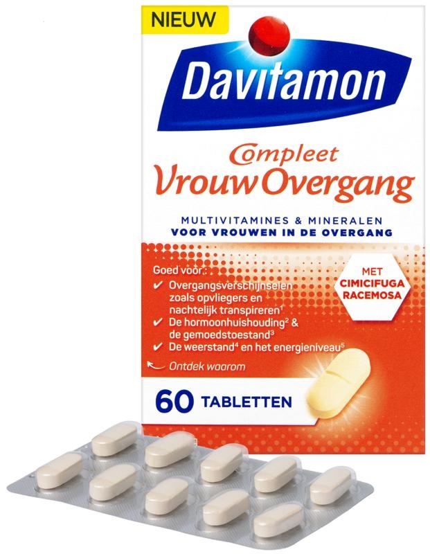 Davitamon Compleet vrouw overgang (60 Tabletten) Davitamon Compleet vrouw overgang (60 Tabletten)
