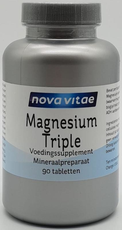 Nova Vitae Nova Vitae Magnesium citraat bisglycinaat malaat (90 tab)