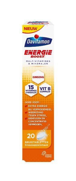 Davitamon Davitamon Energie boost ginseng (20 Bruistab)