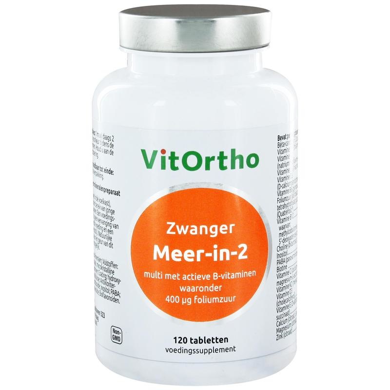 VitOrtho Meer-in-2 zwanger (120 tab) VitOrtho Meer-in-2 zwanger (120 tab)