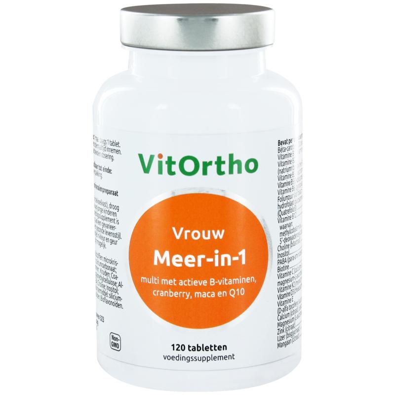 VitOrtho Meer-in-1 vrouw (120 tab) VitOrtho Meer-in-1 vrouw (120 tab)