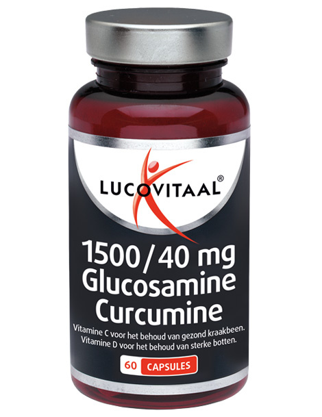 Lucovitaal Lucovitaal Glucosamine & curcumine 1500/40mg (60 caps)