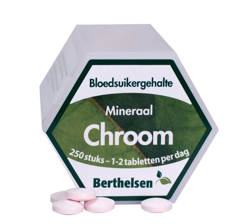 Berthelsen Berthelsen Chroom picolinaat 62,5 mcg (250 tab)