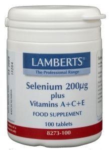 Lamberts Lamberts Selenium 200mcg met vitamine A C E (100 tab)