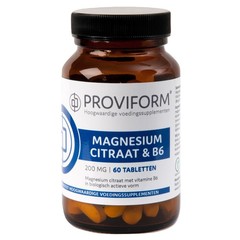 Proviform Magnesium citraat 200 mg & B6 (60 tabletten)