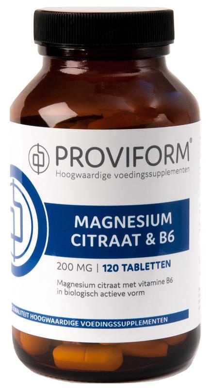 Proviform Proviform Magnesium citraat 200 mg & B6 (120 tab)