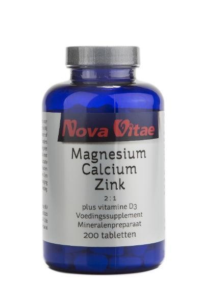 Nova Vitae Nova Vitae Magnesium calcium 2:1 zink D3 (200 tab)