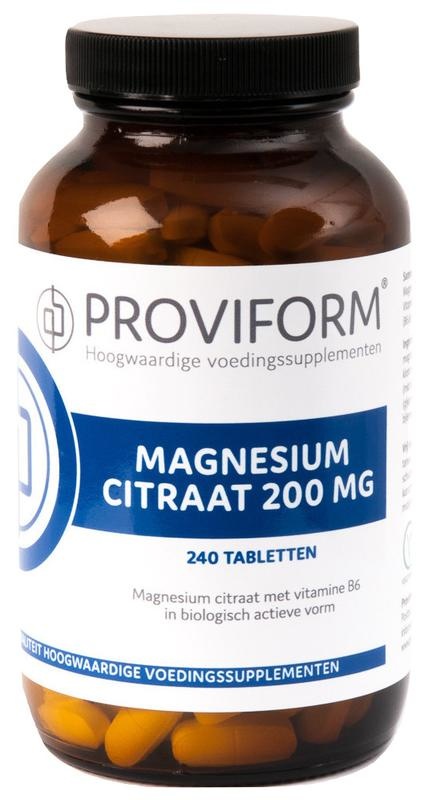 Proviform Proviform Magnesium citraat 200 mg & B6 (240 tab)