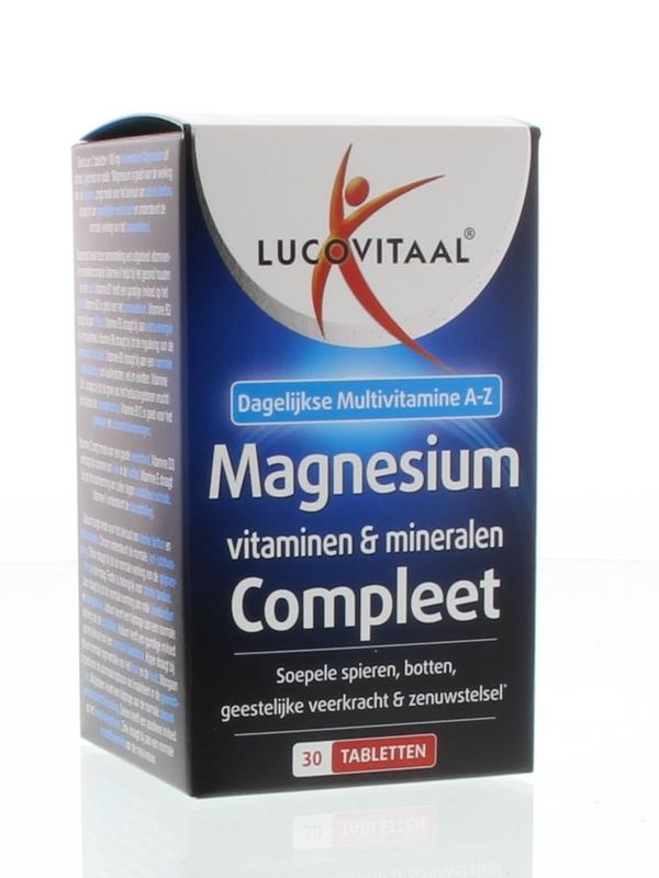 Lucovitaal Magnesium vitaminen mineralen compleet (30 Tabletten) Lucovitaal Magnesium vitaminen mineralen compleet (30 Tabletten)