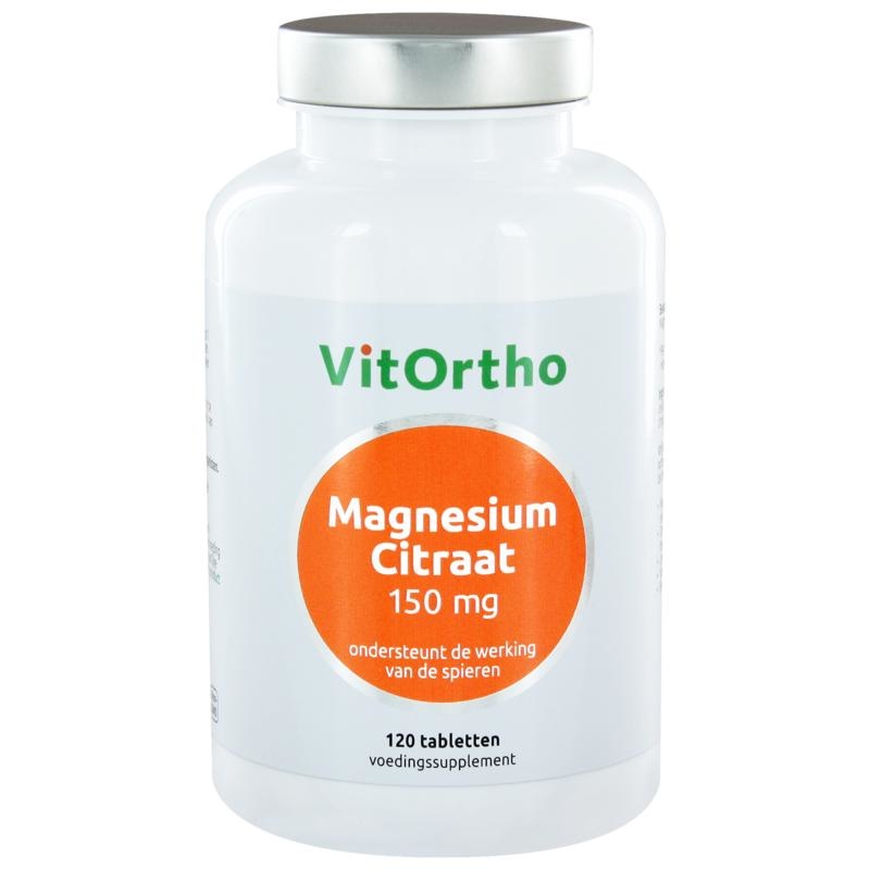 VitOrtho VitOrtho Magnesium citraat 150 mg (120 tab)