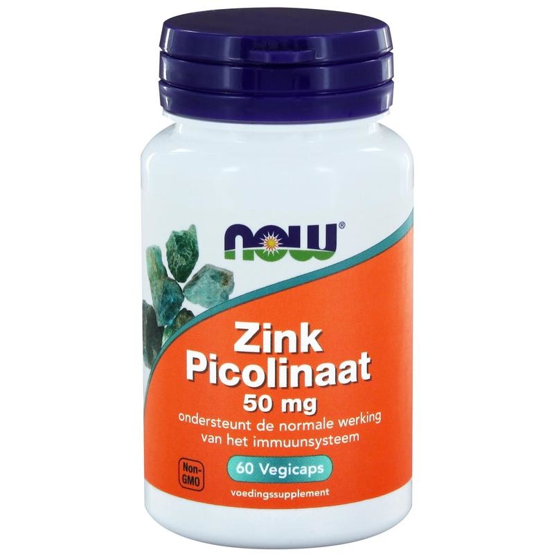 Now NOW Zink picolinaat 50 mg (60 vcaps)
