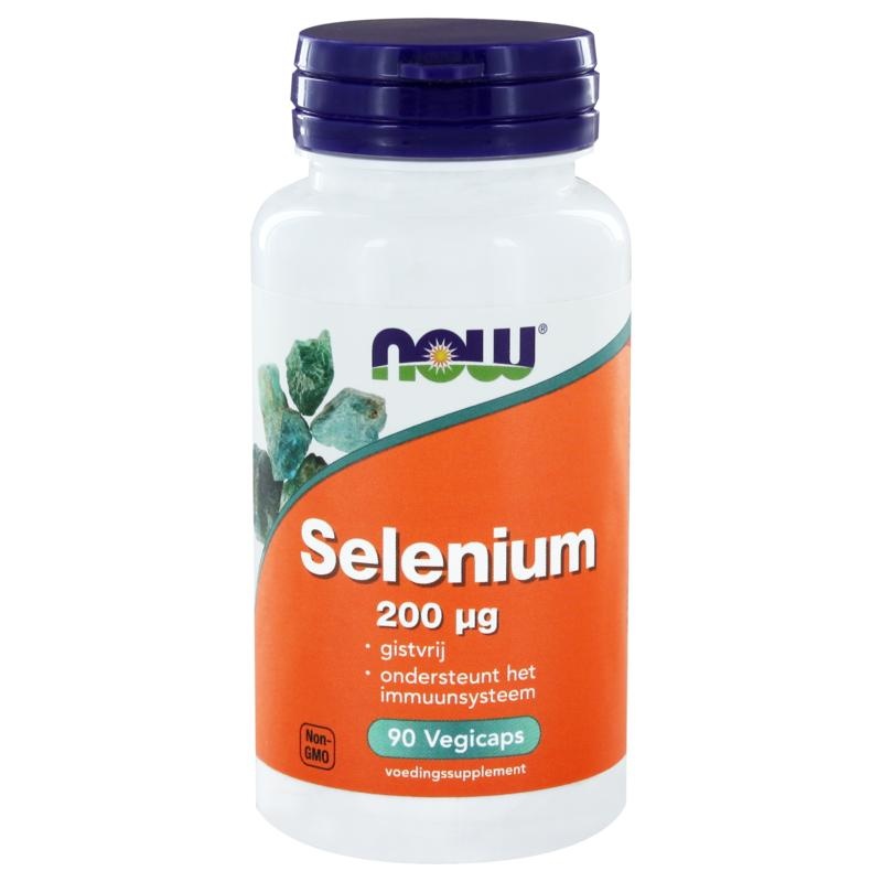 Now NOW Selenium gistvrij 200 mcg (90 vcaps)