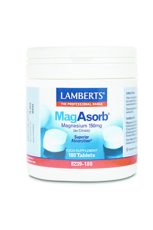 Lamberts Lamberts MagAsorb (magnesium citraat) 150mg (180 tab)