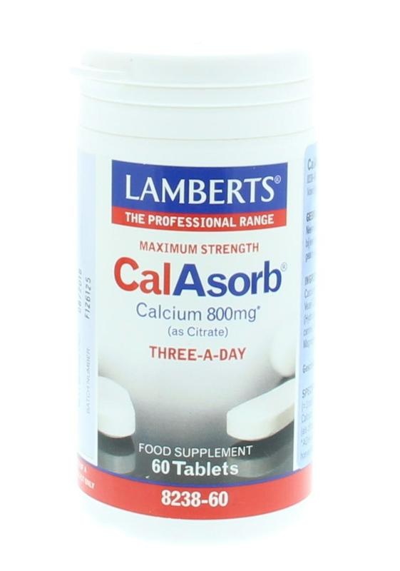 Lamberts Lamberts Calasorb (calcium citraat) & Vitamine D3 (60 tab)