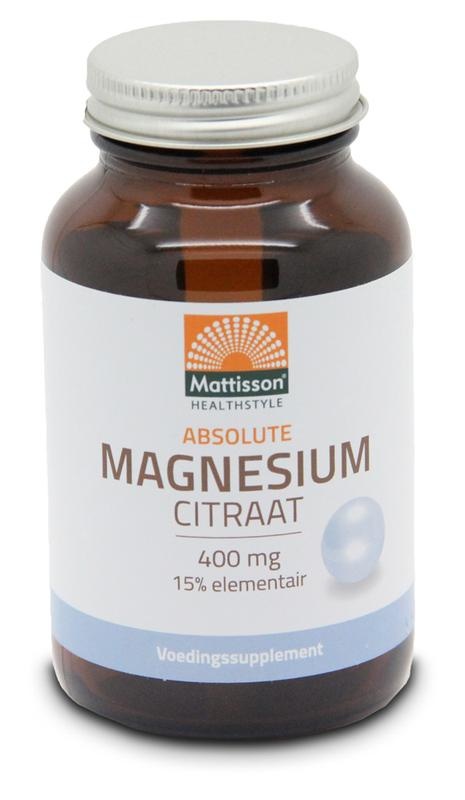 Mattisson Mattisson Absolute magnesium citraat 400mg (60 vega caps)