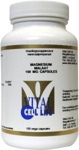 Vital Cell Life Vital Cell Life Magnesium malaat 150 mg (100 vega caps)