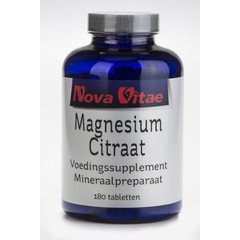 Nova Vitae Magnesium citraat (180 tab)