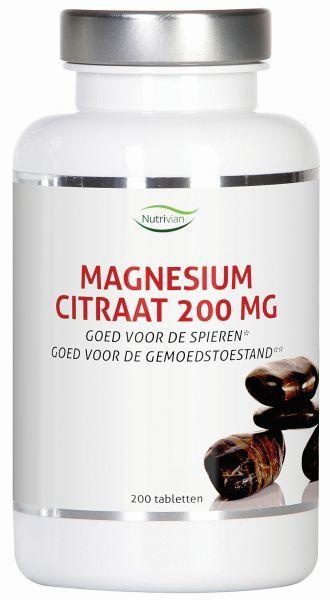 Nutrivian Nutrivian Magnesium citraat 200 mg (200 tab)