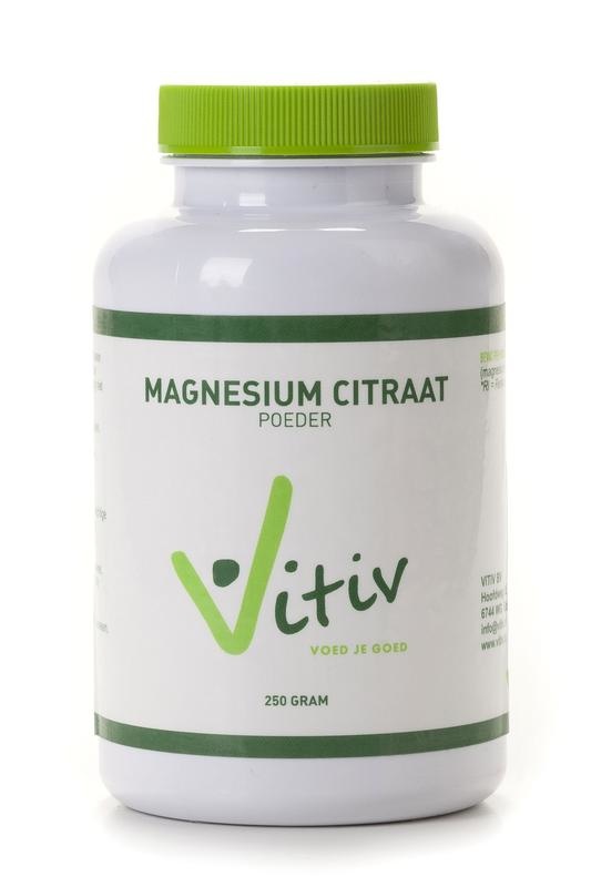 Vitiv Vitiv Magnesium citraat poeder (250 gr)