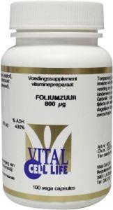 Vital Cell Life Vital Cell Life Foliumzuur 800 mcg B9 (100 vega caps)