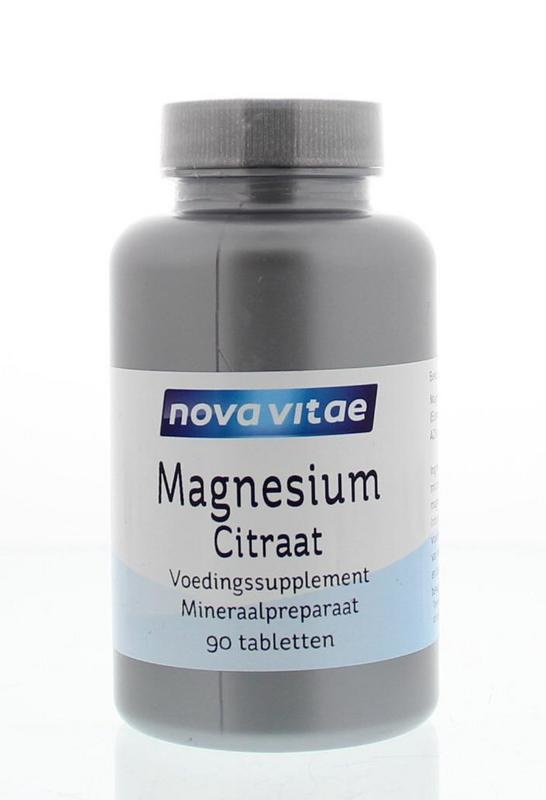 Nova Vitae Nova Vitae Magnesium citraat (90 tab)