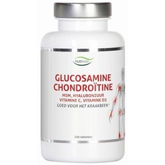 Nutrivian Glucosamine chondoitine MSM hyaluron vit D3/C (100 tabletten)