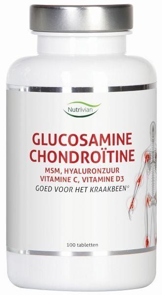 Nutrivian Nutrivian Glucosamine chondoitine MSM hyaluron vit D3/C (100 tab)