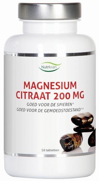 Nutrivian Nutrivian Magnesium citraat 200 mg (50 tab)