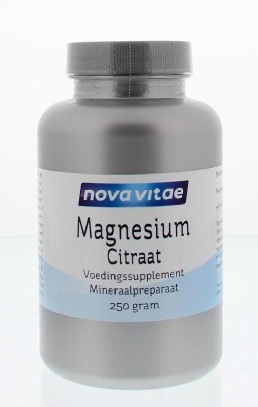 Nova Vitae Nova Vitae Magnesium citraat poeder (250 gr)