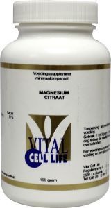 Vital Cell Life Vital Cell Life Magnesium citraat 80 mg poeder (100 gr)