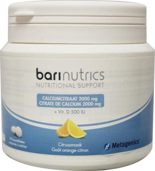 Barinutrics Barinutrics Calciumcitraat citrus (90 tab)