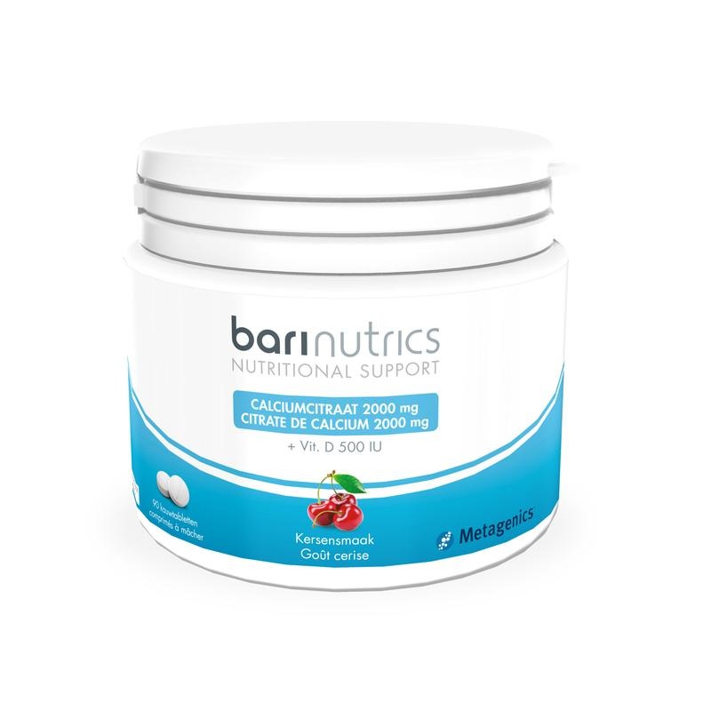 Barinutrics Barinutrics Calciumcitraat kers (90 tab)