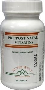 Nutri West Nutri West Pre post natal vitamins (60 tab)